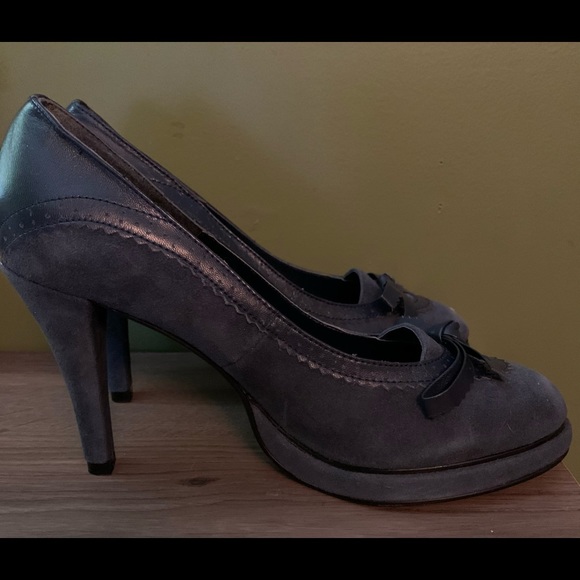 Liliana navy leather heels size 39, BNIB - Picture 6 of 9